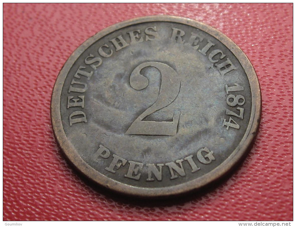 Allemagne - 2 Pfennig 1874 A 2153 - 2 Pfennig