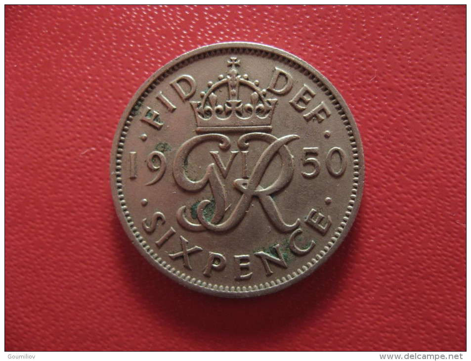 Grande-Bretagne - UK - 6 Pence 1950 George VI 2129 - H. 6 Pence