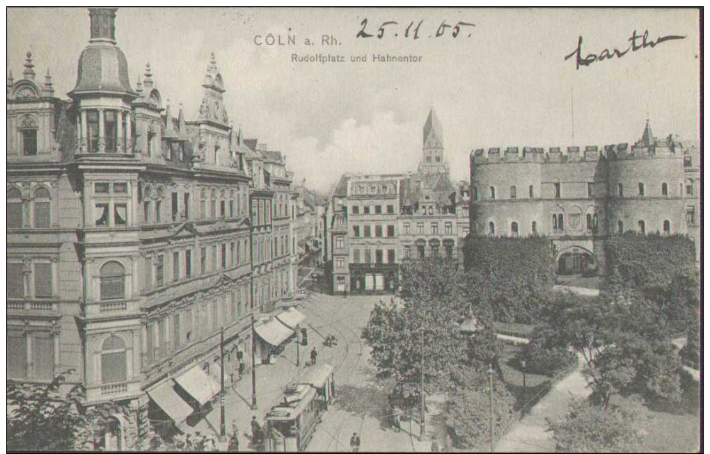 Köln Am Rhein, Rudolfplatz Und Hahnentor, Postkarte, Cöln, Nordhrein-Westfalen - Koeln