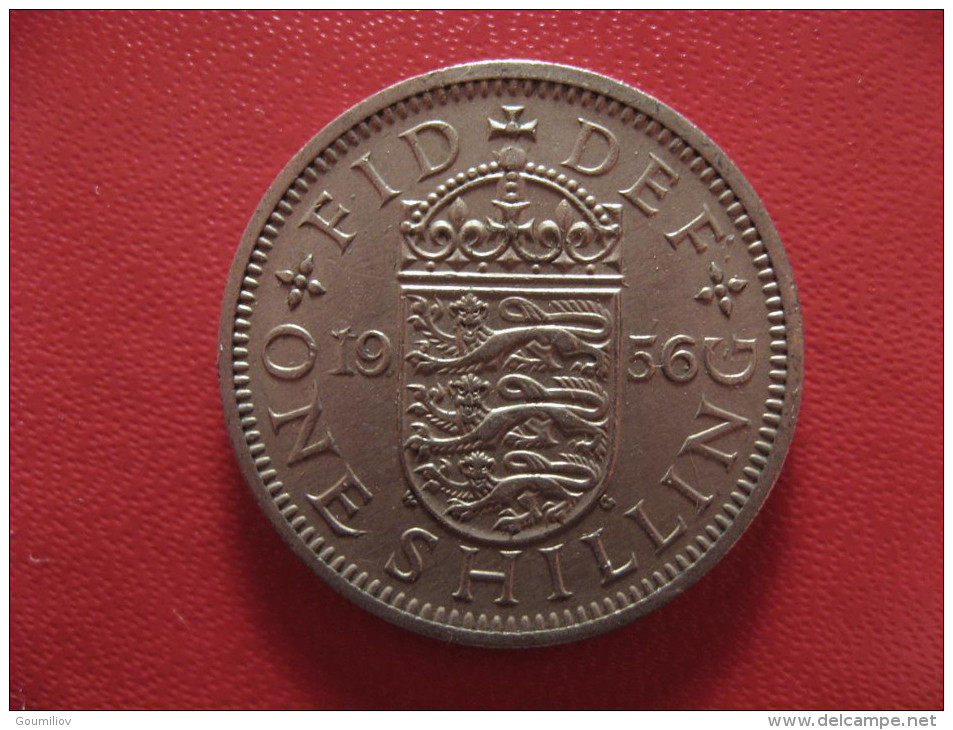 Grande-Bretagne - UK - Shilling 1956 Elizabeth II 2073 - I. 1 Shilling