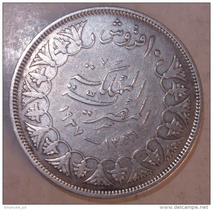 Egypt 10 Piastres 1937 - Egipto