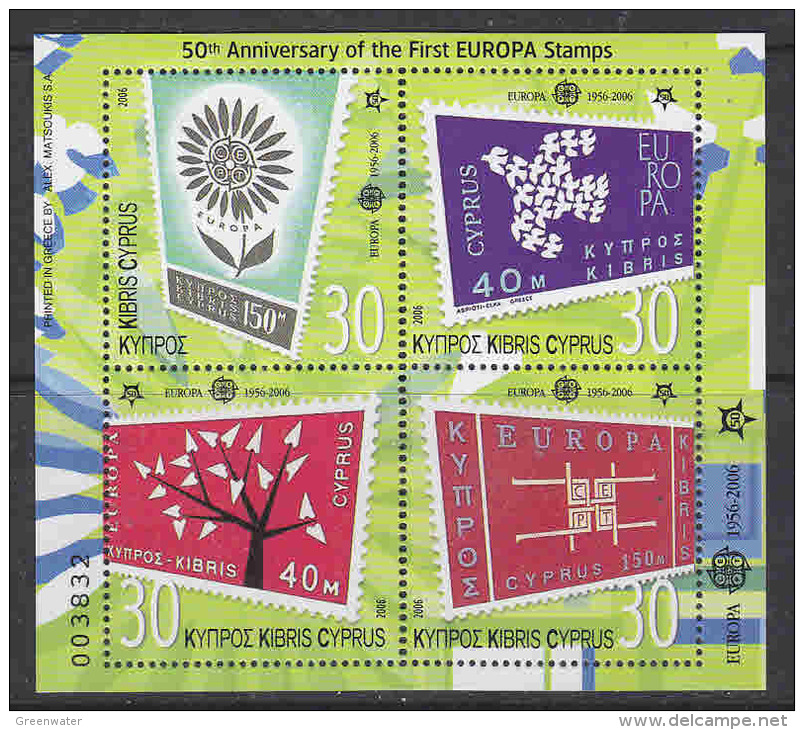 Cyprus 2006 50Y Europa M/s ** Mnh (17894) - 2006