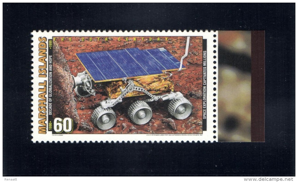 Marshall Islands 2000 Mi. 1314 MNH, Developments 1990-99, Mars Mission Pathfinder, Roving Vehicle (1997) - Oceania