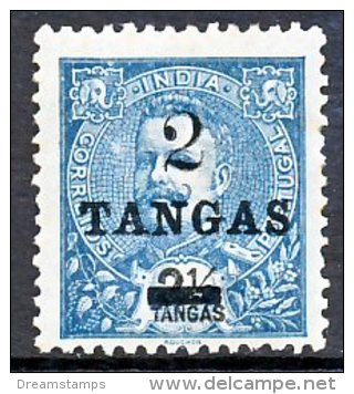 !										■■■■■ds■■ India 1905 AF#199* Local Surcharge 2 Tangas (x0616) - Portugiesisch-Indien