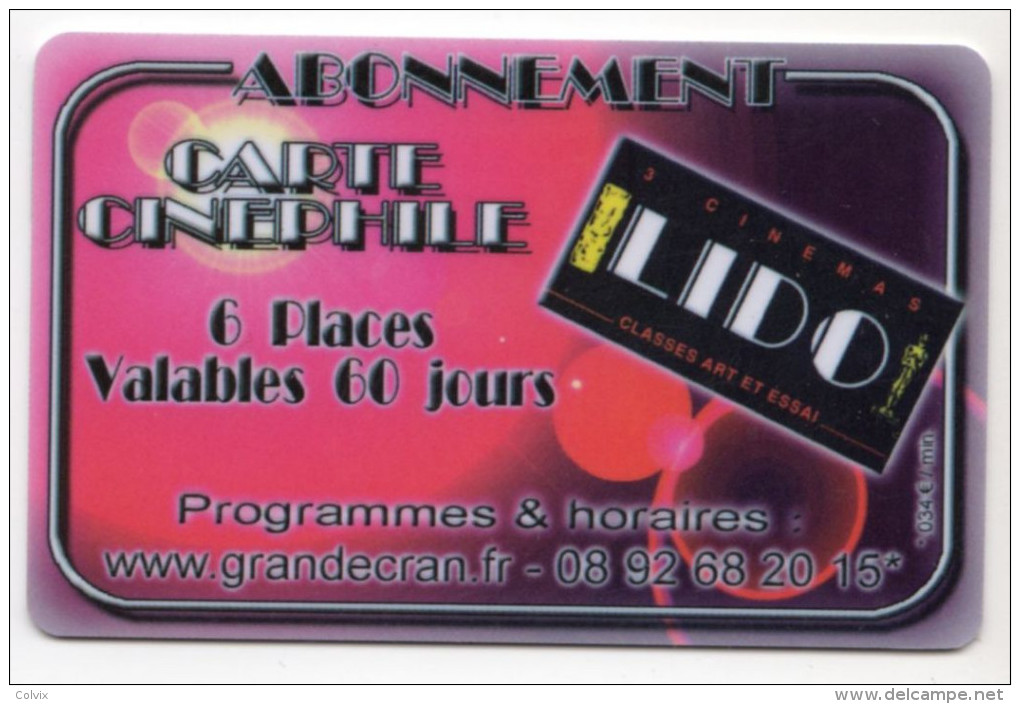 FRANCE CARTE CINEMA LE LIDO LIMOGES - Cinécartes