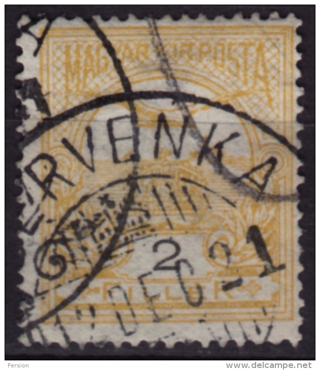 Crvenka Cservenka - 1912 Hungary / Serbia Yugoslavia - KuK / K.u.K - 2 Fill. - Used - Prephilately