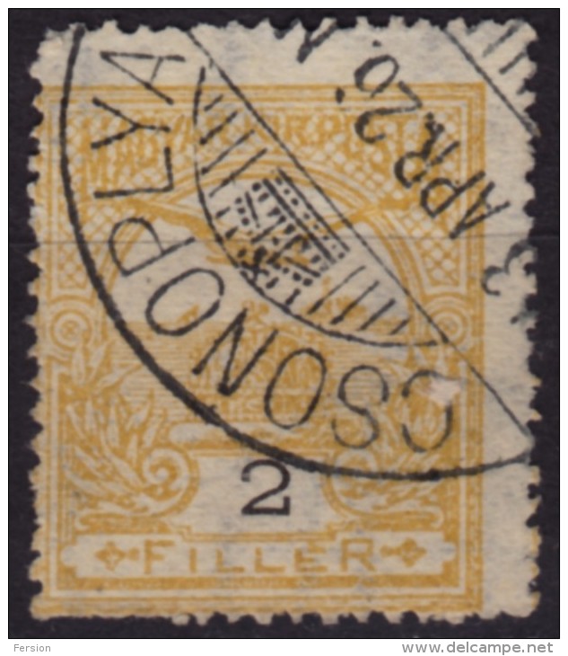 &#268;onoplja Conoplja Csonoplya - 1913 Hungary / Serbia Yugoslavia - KuK / K.u.K - 2 Fill. - Used - Vorphilatelie