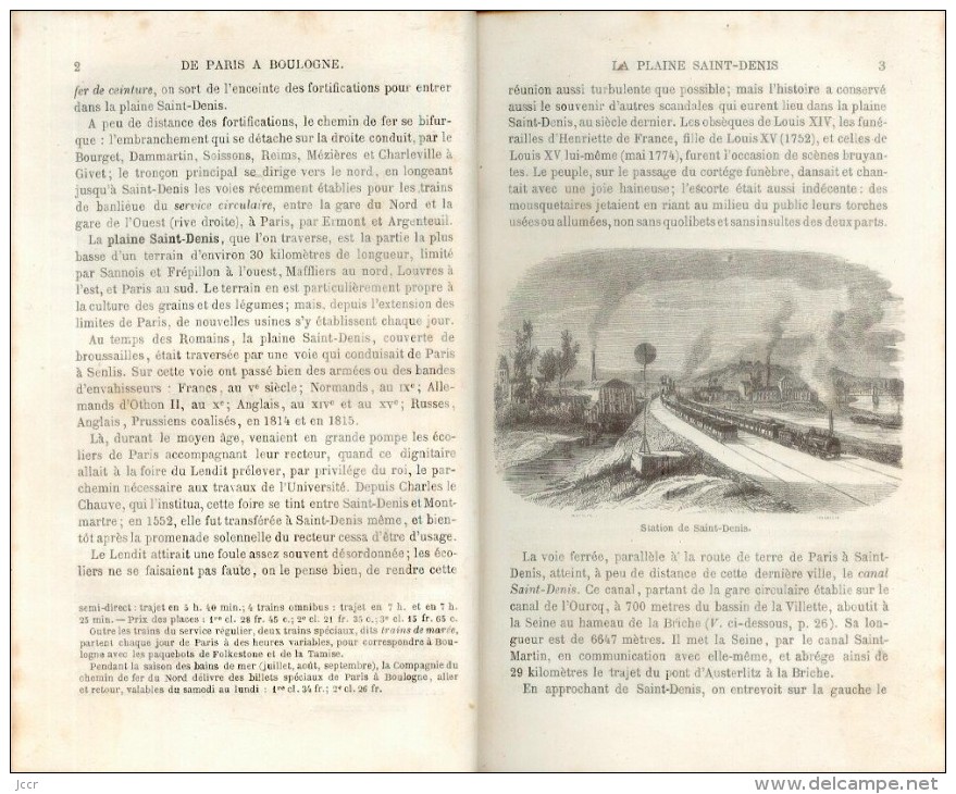 De Paris à Boulogne/Saint-Valery-Le Tréport-Calais-Dunkerque-Lille-Valenciennes-Beauvais/Eugène Pénel/Guide Joanne/1866