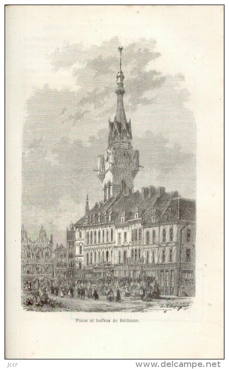 De Paris à Boulogne/Saint-Valery-Le Tréport-Calais-Dunkerque-Lille-Valenciennes-Beauvais/Eugène Pénel/Guide Joanne/1866