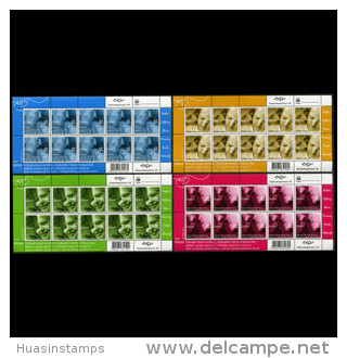 ICELAND 2008 - Scott# 1128-31 Sheets-Love MNH - Neufs