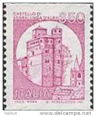 ITALIA REPUBBLICA ITALY REPUBLIC 1980 1988 CASTELLI BOBINE MACCHINETTE CASTELLO SERRALUNGA D'ALBA LIRE 650  MNH - 1981-90:  Nuevos