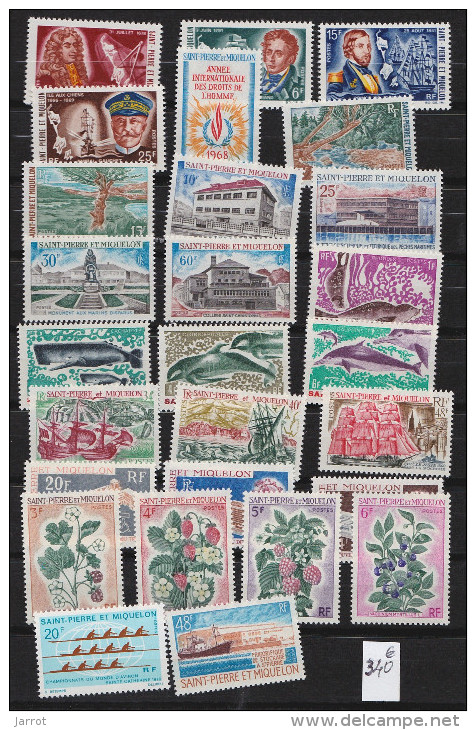 Collection à complèterdu début à 1976  Postre Aérienne complète