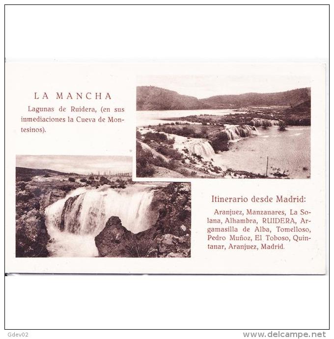 CDRLTP5388-LFTD11529.Tarjeta Postal DE CIUDAD REAL.Naturaleza,rios Saltos De Agua.DOS ESTAMPAS DE LA MANCHA - Ciudad Real