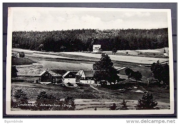 Alte Karte "LINDENHOF Schellerhau Im Erzgebirge" Bärenfels 1938 - Schellerhau