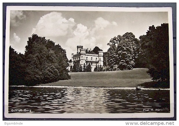 Alte Karte "STARNBERG - Schloß Berg" 1942 - Starnberg