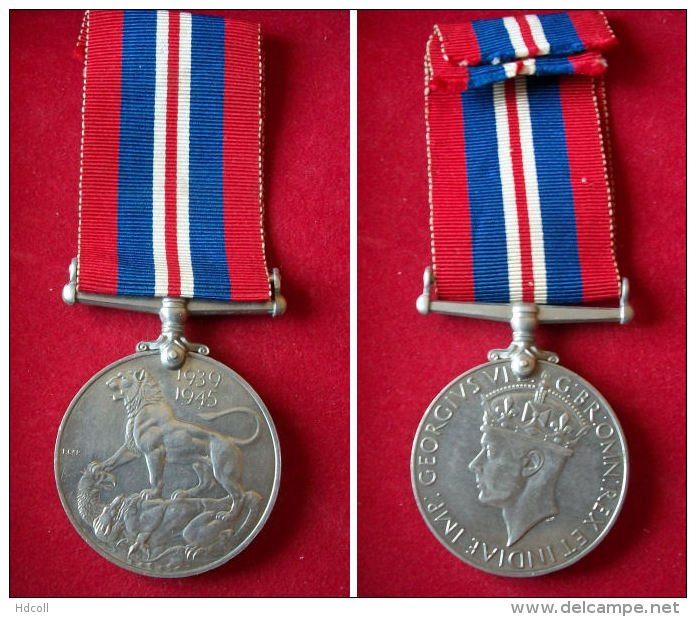ROYAUME-UNI - Médaille WAR MEDAL 1939 1945 - Gran Bretagna