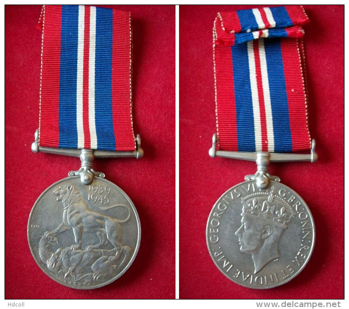 ROYAUME-UNI - Médaille WAR MEDAL 1939 1945 - Grande-Bretagne