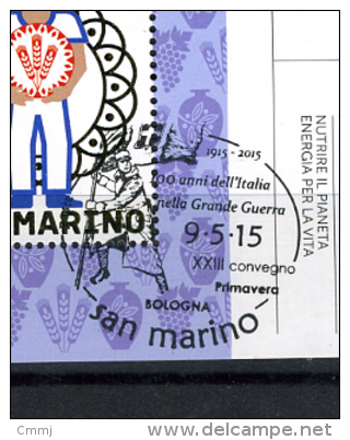 2015 - SAN MARINO - SAINT-MARIN - Expo Milano 2015 - Used -  F.D.C. Manifestazione Bologna - Used Stamps