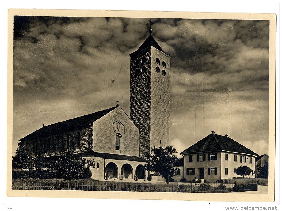 KATH KIRCHE IN DERENDINGEN -  CPM 1940 / 50 - Windischeschenbach