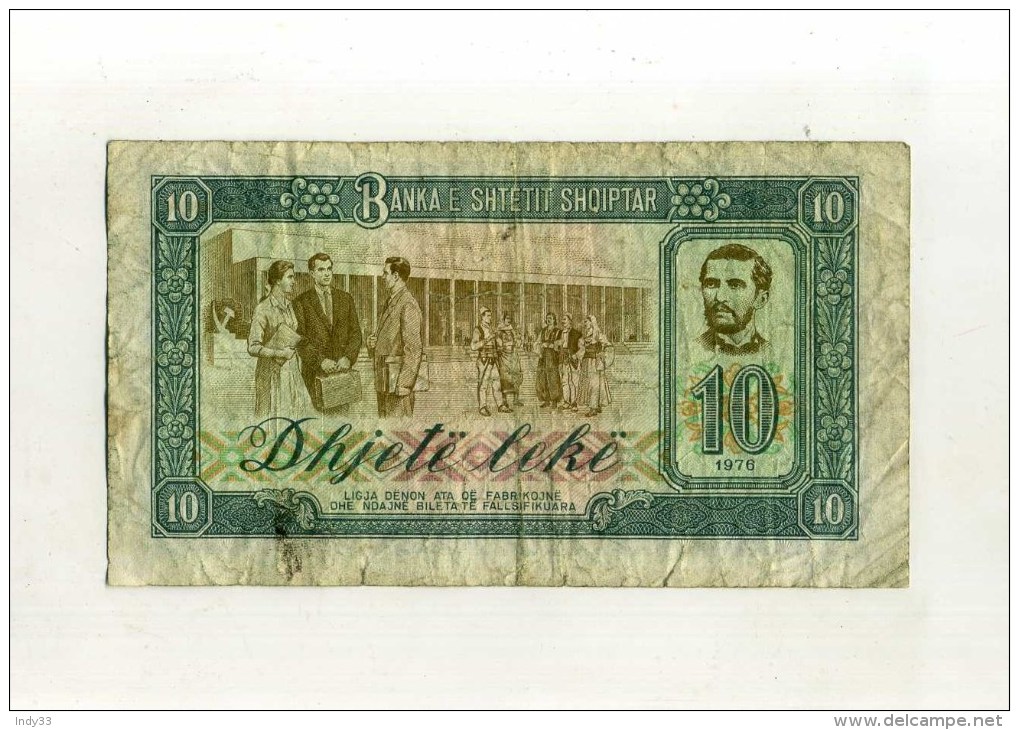 - ALBANIE . BILLET 10 L. 1976 . - Albania