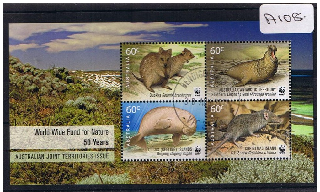 Australia 2011  W.w.f.  Mini Sheet  F/used A108 - Used Stamps