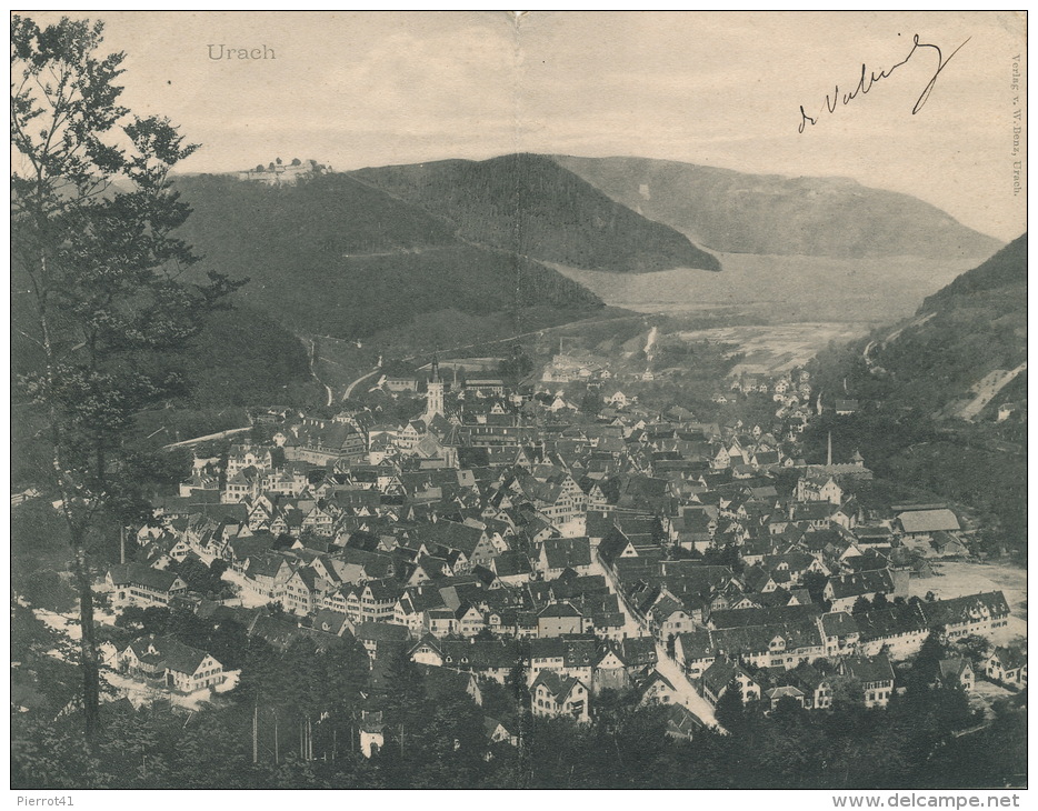 ALLEMAGNE - BAD URACH - Carte En 2 Volets - Bad Urach