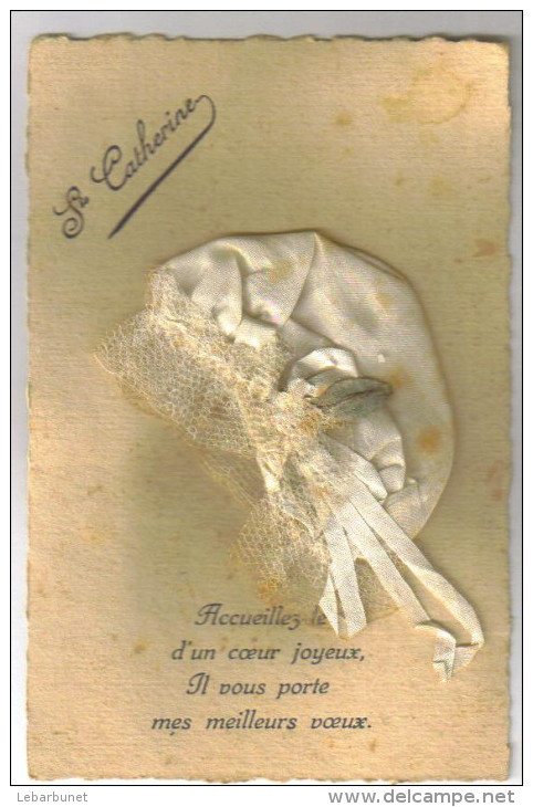 Carte Postale  Ancienne "Bonnet De Ste Catherine" Accueillez Le D'un Coeur Joyeux - Saint-Catherine's Day