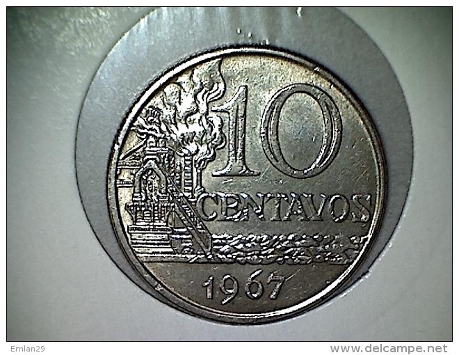 Brésil 10 Centavos 1967 - Brazil