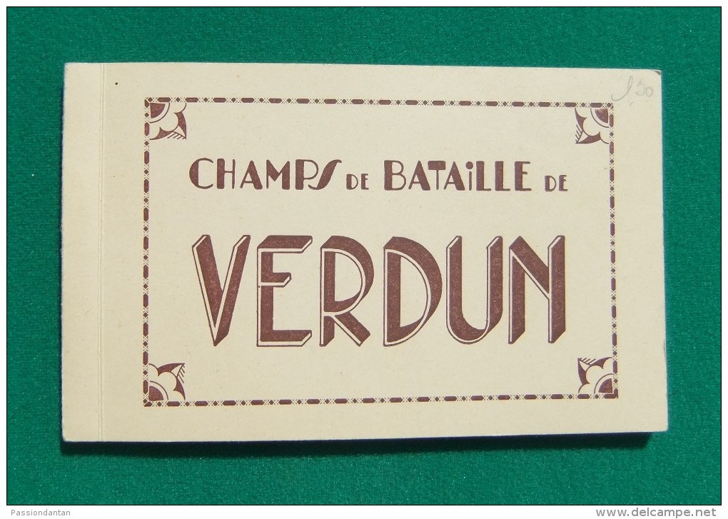Carnet De 10 CPA Détachables - Champs De Bataille De Verdun - Editions Lorraines à Verdun - Verdun