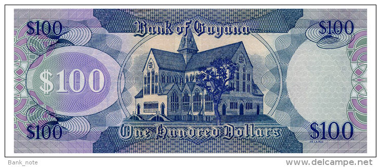 GUYANA 100 DOLLARS ND(1999) Pick 31 Unc - Guyana