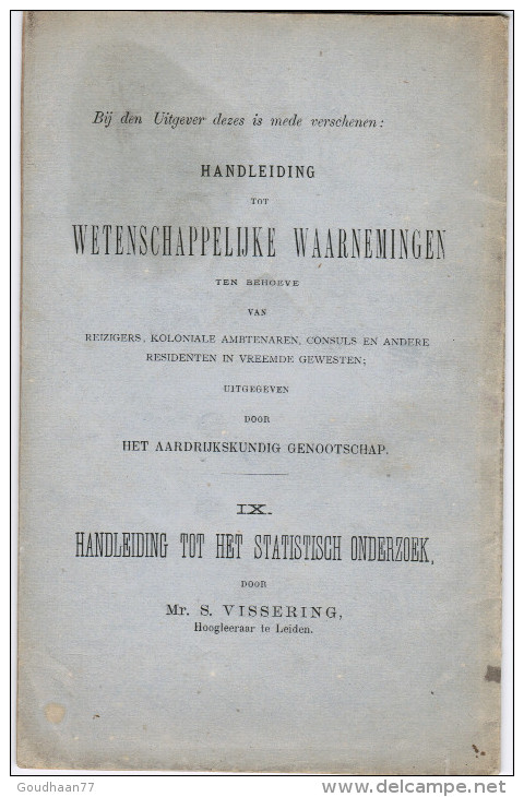 Het Zenden Eener Wetenschappelijke Expeditie Naar Sumatra Utrecht J.L. Beijers 1875 - Vecchi