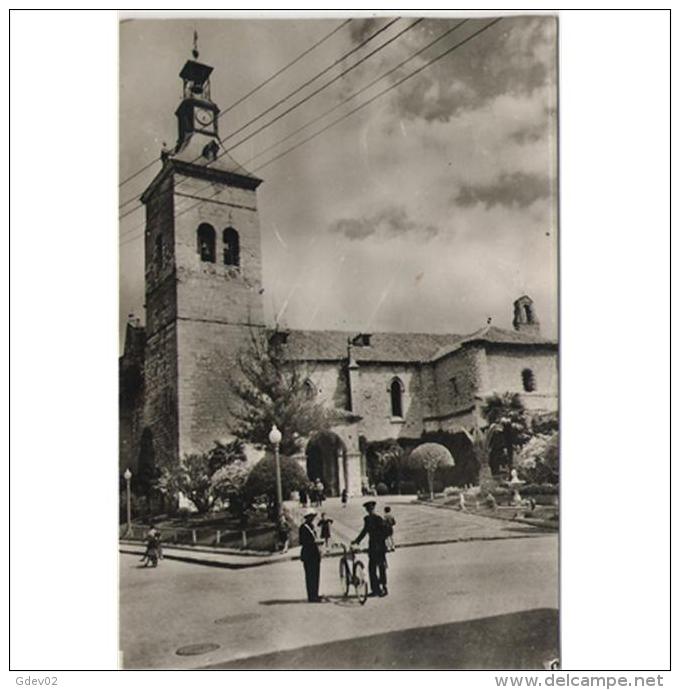 CDRLTP5399-LFTD4459.Tarjeta Postal DE CIUDAD REAL.Arboles,calles,,jardines E IGLESIA DE SAN PEDRO En CIUDAD REAL - Ciudad Real