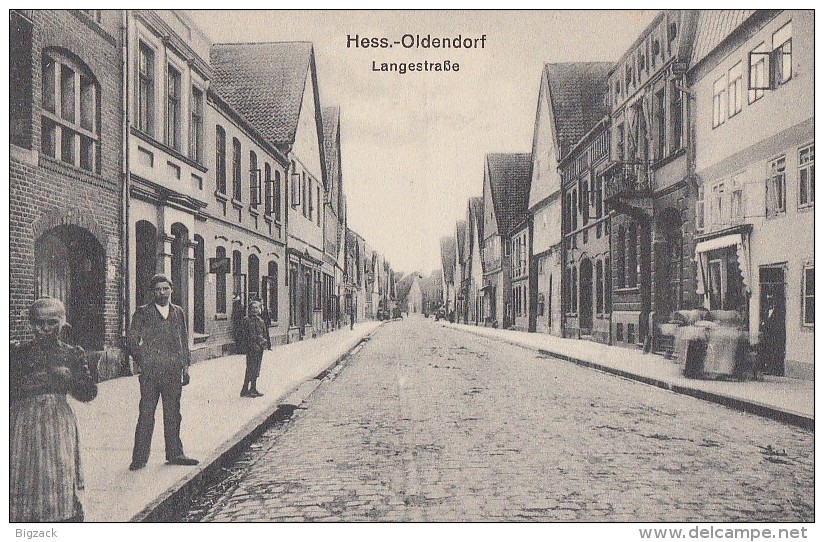 AK Hess.-Oldendorf Langestraße S/w Nicht Gelaufen - Hessisch-Oldendorf