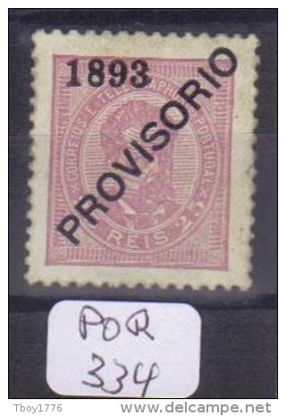 POR Afinsa  92 D. Luis I Surchargé PROVISORIO Papier Porcelana 11 1/2 Xx - Unused Stamps