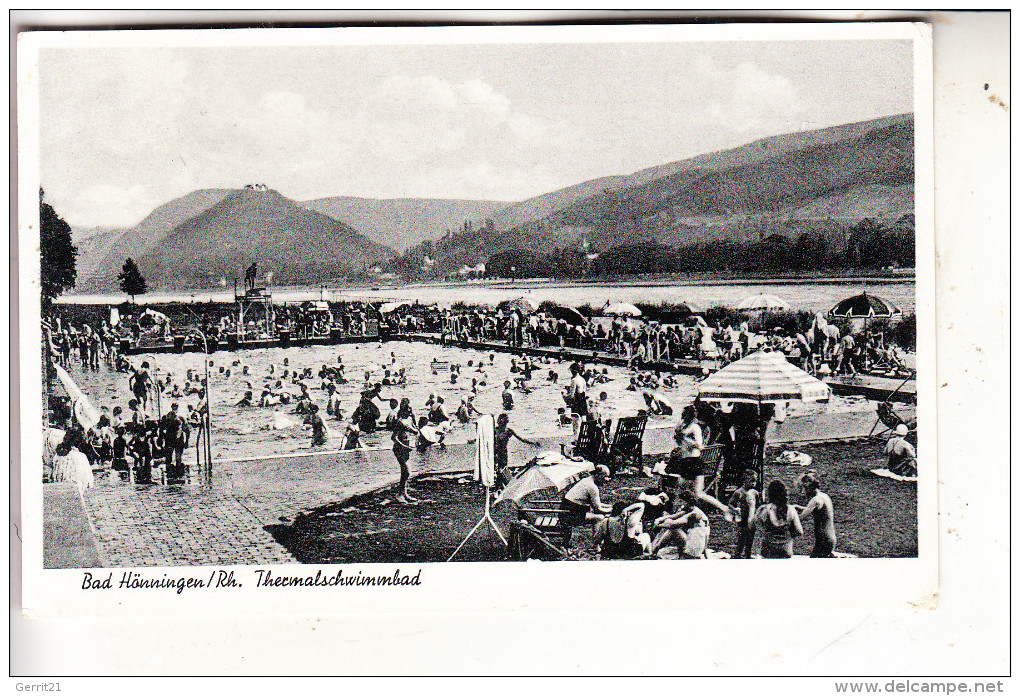 5462 BAD HÖNNINGEN, Thermalschwimmbad,  195... - Bad Hönningen