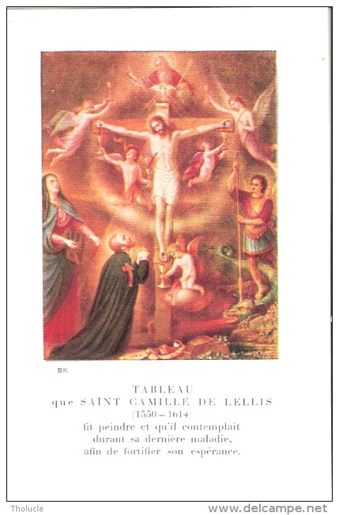 Religion Et Esotérisme-Image Religieuse-1932-Tableau De Saint Camille De Lellis-Patron Des Malades Et Des Hôpitaux - Religion & Esotérisme