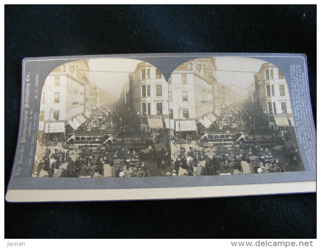 Photo Stéréo - Rue De Londres -- London Road  - 1902 By Singley M1 - Photos Stéréoscopiques