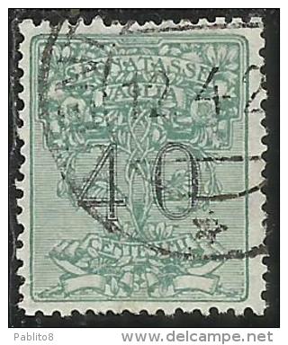 ITALY KINGDOM ITALIA REGNO 1924 SEGNATASSE TAXES TASSE POSTAGE DUE PER VAGLIA CENT. 40 USATO USED OBLITERE´ - Taxe Pour Mandats