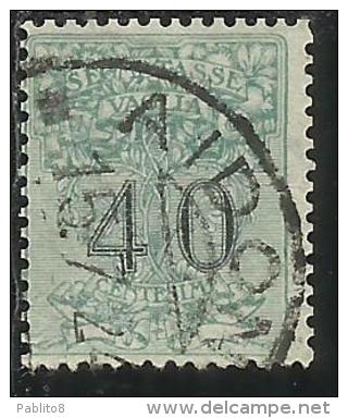 ITALY KINGDOM ITALIA REGNO 1924 SEGNATASSE TAXES TASSE POSTAGE DUE PER VAGLIA CENT. 40 USATO USED OBLITERE´ - Strafport Voor Mandaten