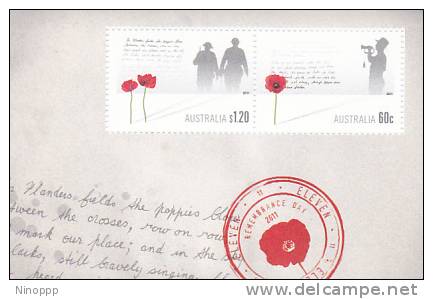 Australia-2011 Remembrance Day Souvenir Sheet MNH - Ganze Bögen & Platten