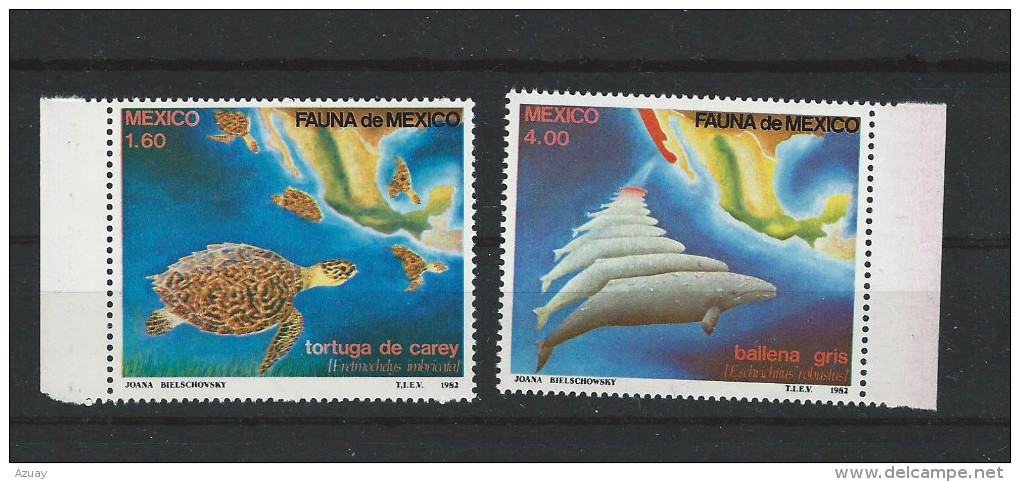 MX - SATZ - TORTUGA-BALLENA- ** - MNH -POSTFRISCH - Mexique