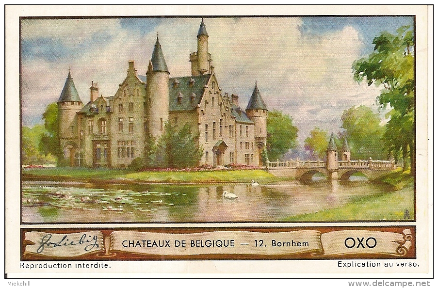 BORNEM-KASTEEL DE MARNIX( Lot Composé De Deux Cartes Postales Et D´un Chromo-voir 3 Scans) - Bornem