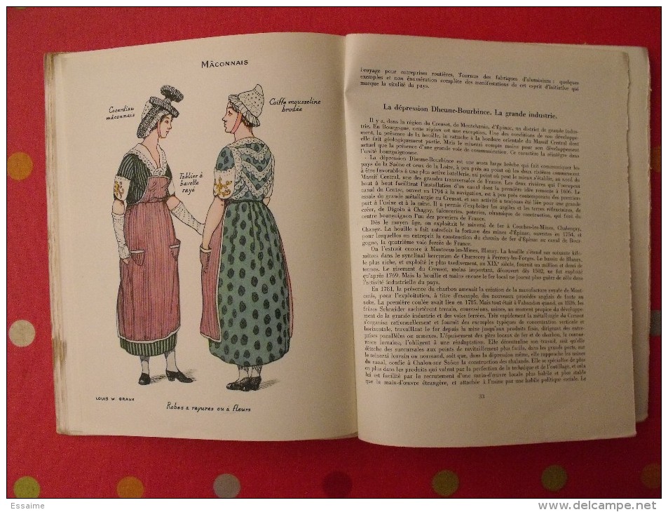 visages de la Bourgogne. éd. Horizons de France. 1946. Illust. Jean Moreau, LW Graux