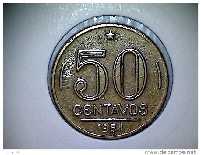 Brésil 50 Centavos 1954 - Brésil
