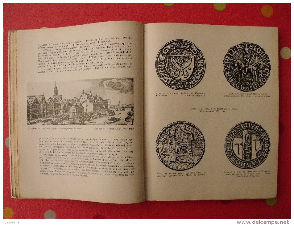 visages de l'Alsace. éd. Horizons de France. 1948. Marthelot, Doliinger, Heitz, Biedermann