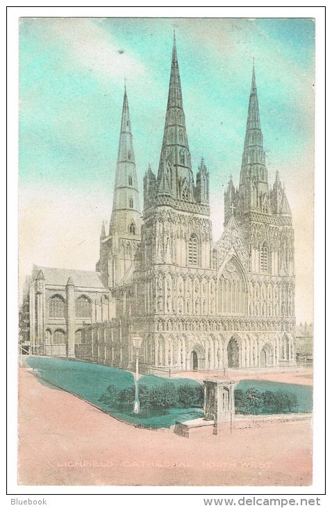 RB 1057 - 2 Early Postcards - Lichfield Cathedral - Staffordshire - Sonstige & Ohne Zuordnung