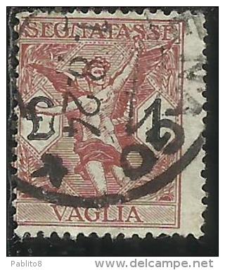 ITALY KINGDOM ITALIA REGNO 1924 SEGNATASSE TAXES TASSE POSTAGE DUE PER VAGLIA LIRE 1 USATO USED OBLITERE´ - Taxe Pour Mandats