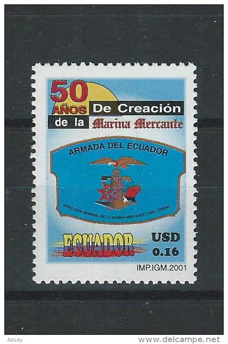 EC - 2001 - 2529 - 50 JAHRE HANDELSMARINE  - MNH -POSTFRISCH -** - Equateur