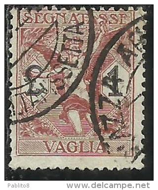 ITALY KINGDOM ITALIA REGNO 1924 SEGNATASSE TAXES TASSE POSTAGE DUE PER VAGLIA LIRE 1 USATO USED OBLITERE´ - Tax On Money Orders