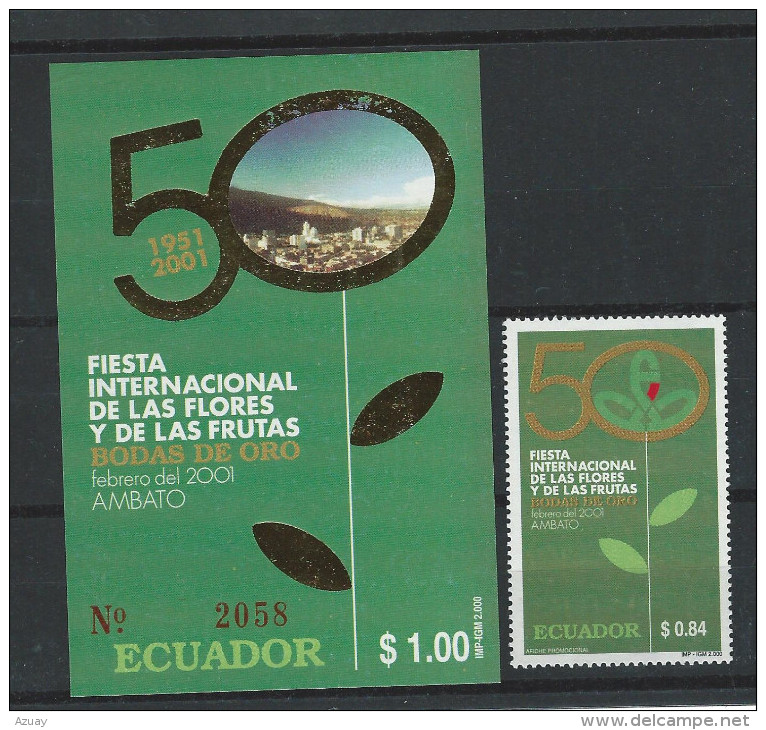 EC - 2000 - 2511 - BLUMEN  -BLOCK 160  - MNH -POSTFRISCH -** - Equateur